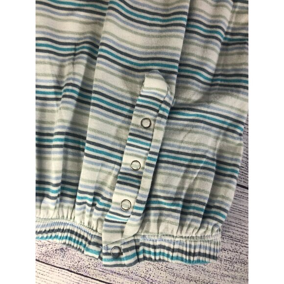 Kickee Pants Newborn Striped Sleep Gown - Picture 4 of 5